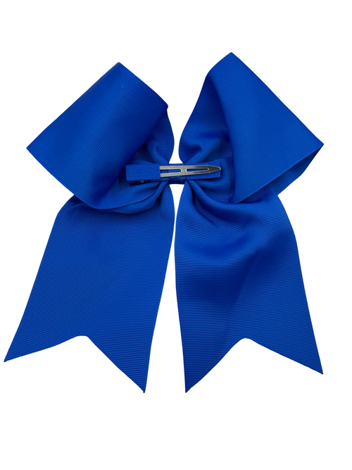Blue Bow w/ Gold Glitter "Mustang"