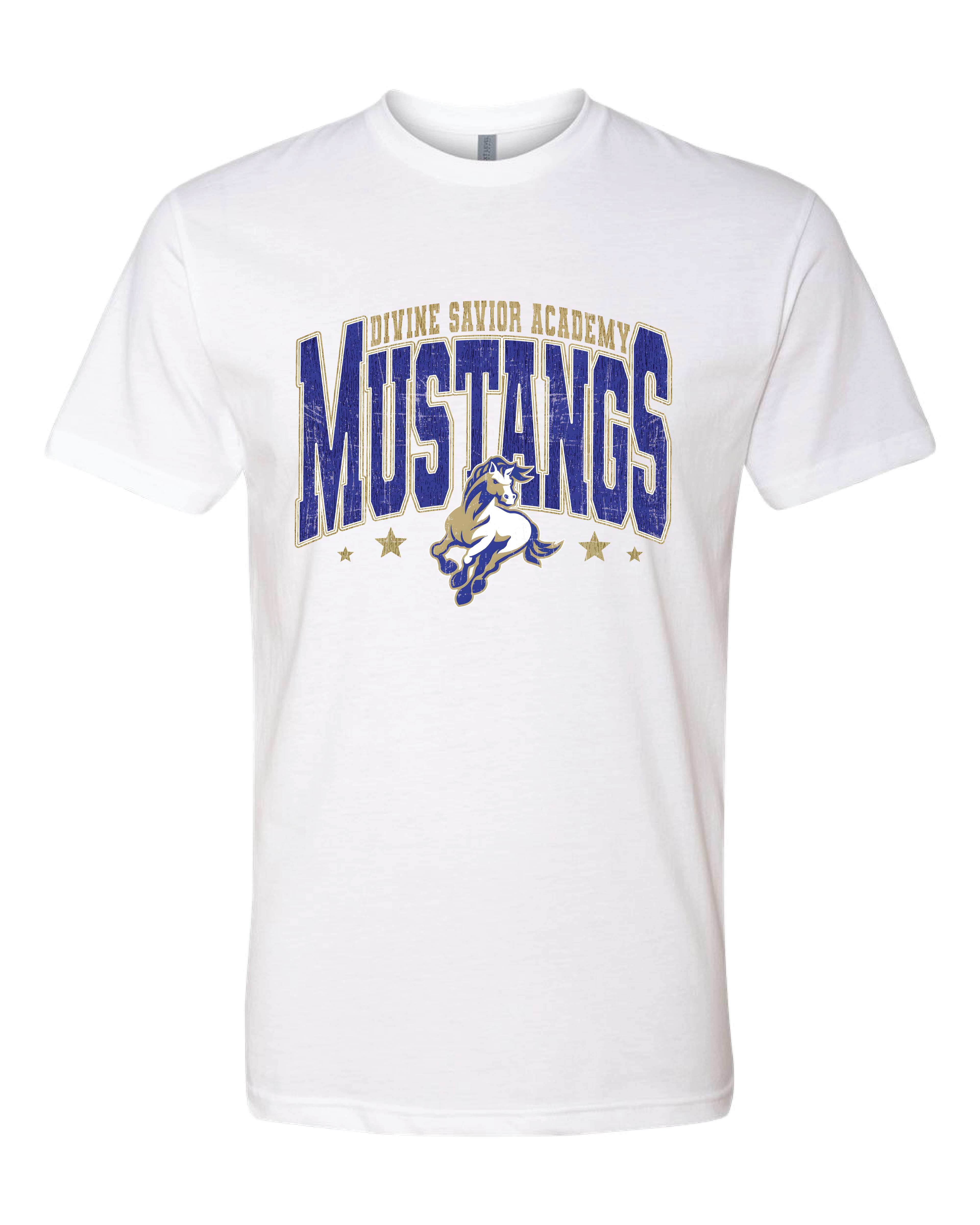 Divine Savior Mustang Classic Collegiate Tee - CVC Cotton Tee