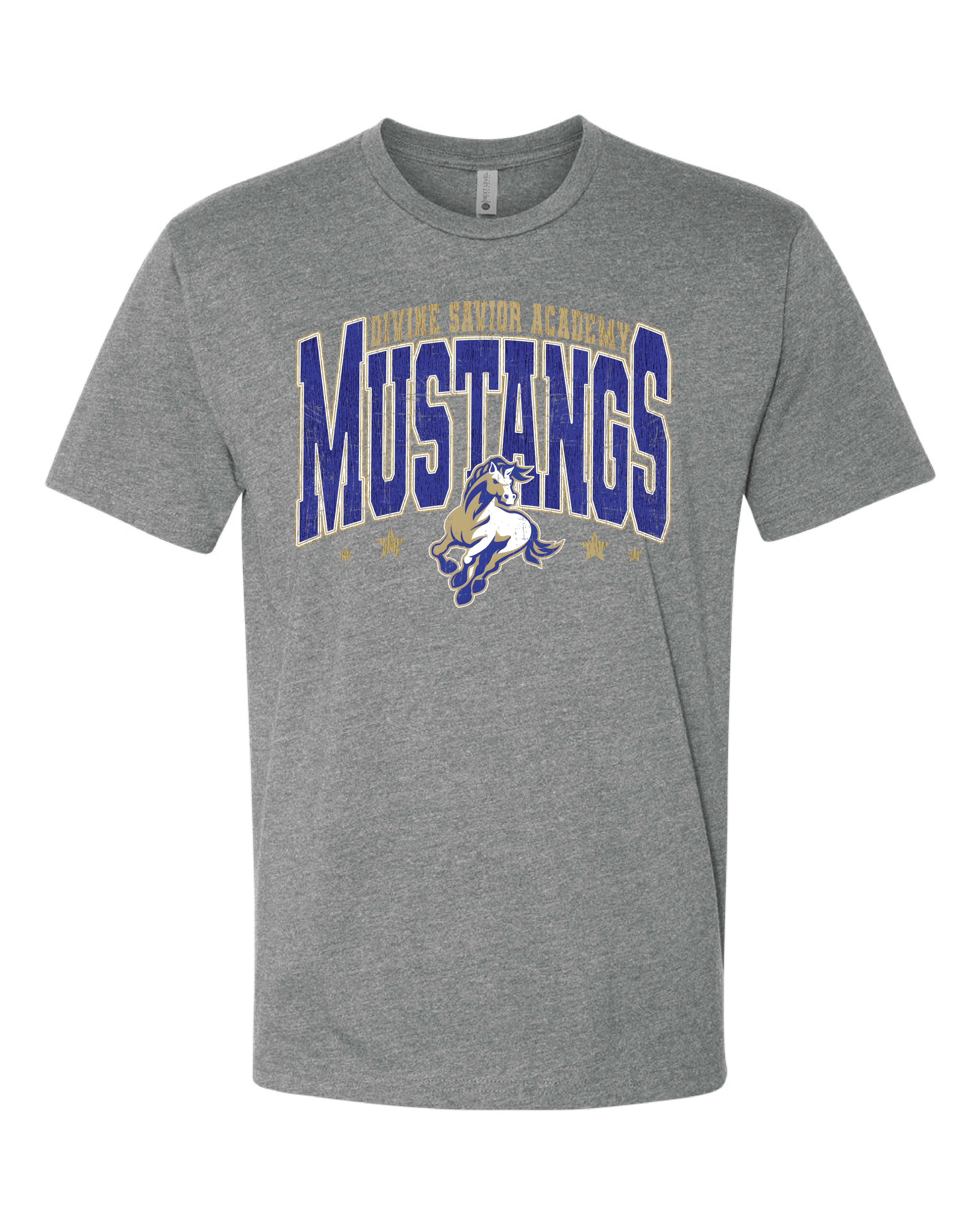 Divine Savior Mustang Classic Collegiate Tee - CVC Cotton Tee