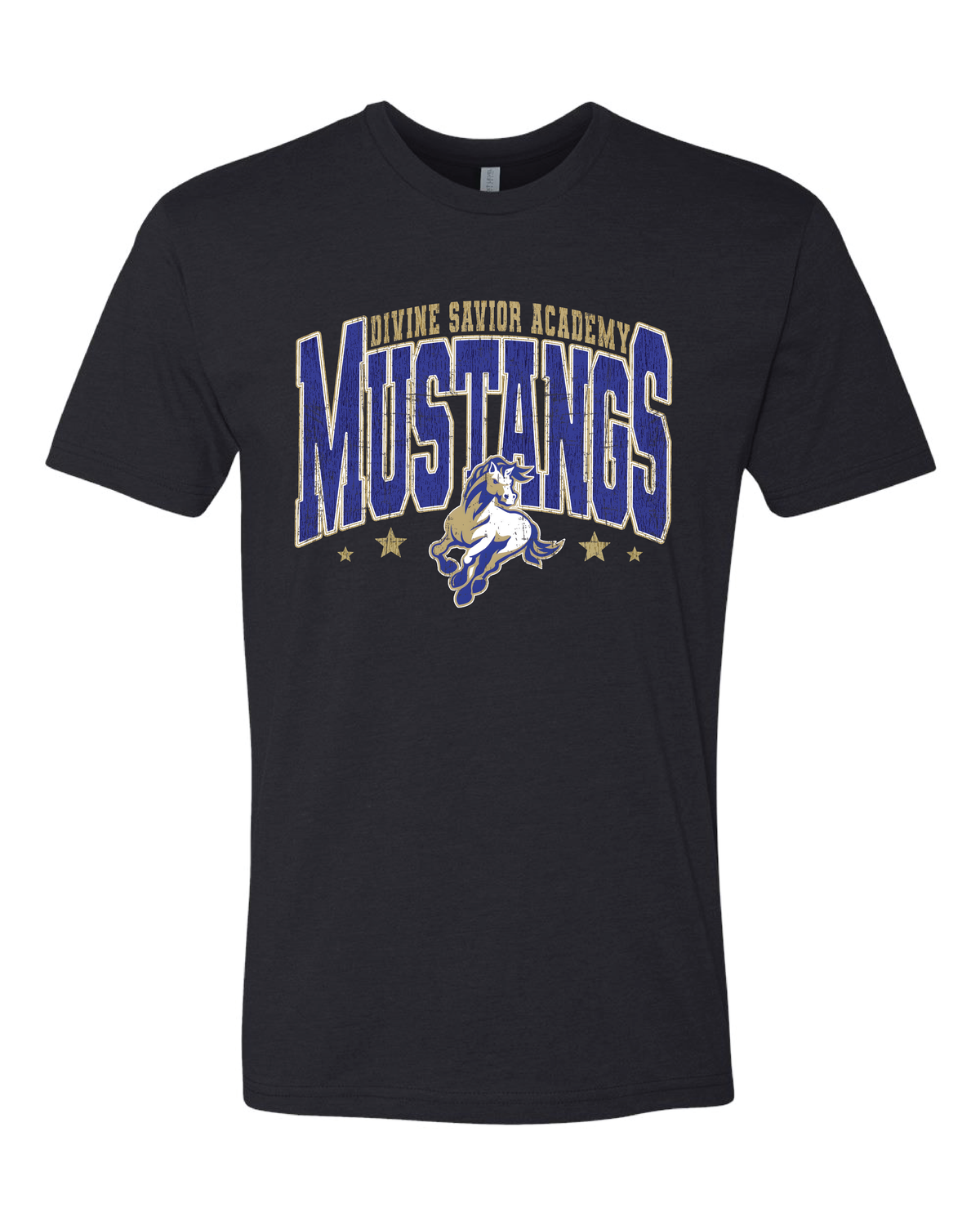 Divine Savior Mustang Classic Collegiate Tee - CVC Cotton Tee