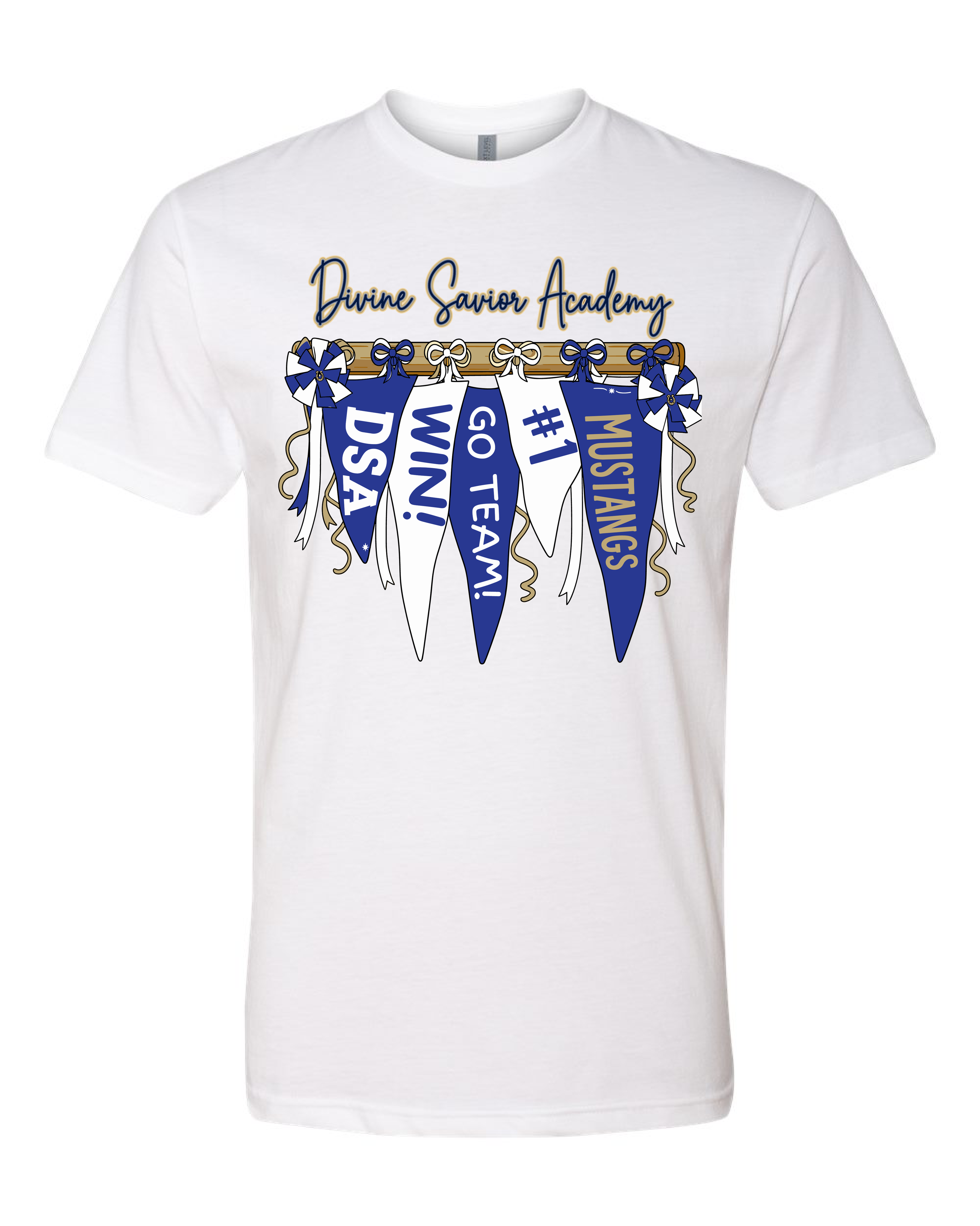 Divine Pennant Flag Cheer - CVC Cotton Shirt